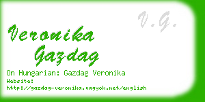 veronika gazdag business card